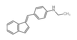 Benzenamine,N-ethyl-4-(1H-inden-1-ylidenemethyl)-结构式