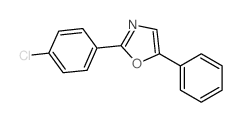 Oxazole,2-(4-chlorophenyl)-5-phenyl-结构式