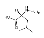 D-α-Hydrazino-isocapronsaeure结构式
