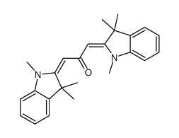 1,3-双(1,3,3-三甲基-2-吲哚啉亚基)-2-丙酮结构式