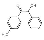 2-hydroxy-1-(4-methylphenyl)-2-phenylethanone结构式