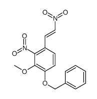 3-methoxy-2-nitro-1-(2-nitroethenyl)-4-phenylmethoxybenzene结构式