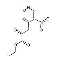 3-(3-nitro-pyridin-4-yl)-2-oxo-propionic acid ethyl ester结构式