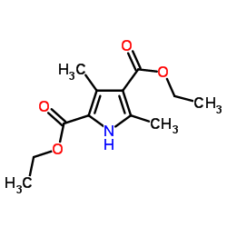 2,4-二甲基吡咯-3,5-二羧酸二乙酯结构式