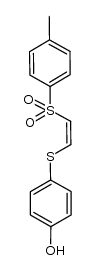(Z)-2-((p-hydroxyphenyl)thio)-1-p-toluenesulfonylethylene结构式