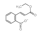 2-Propenoic acid,3-(2-nitrophenyl)-, ethyl ester结构式