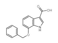 7-苄氧基-1H-吲哚-3-甲酸结构式