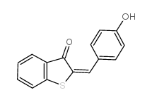 2-(4-hydroxy-benzylidene)-benzo[b]thiophen-3-one结构式