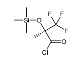 (2S)-3,3,3-trifluoro-2-methyl-2-trimethylsilyloxypropanoyl chloride结构式