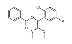 1-(2,5-Dichlorophenyl)-2,2-bis(methylsulfanyl)vinyl benzoate结构式