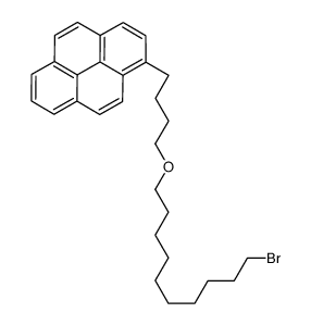 1-[4-(10-bromodecoxy)butyl]pyrene结构式