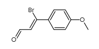 (Z)-&beta;-bromo-&beta;-(4-methoxyphenyl)acrolein结构式
