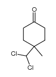 4-dichloromethyl-4-methyl-cyclohexanone结构式