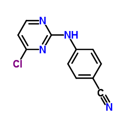 4-[(4-氯-2-嘧啶基)氨基]苯腈结构式