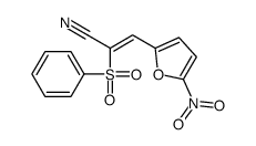 2-(benzenesulfonyl)-3-(5-nitrofuran-2-yl)prop-2-enenitrile结构式