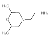 4-(2-氨基乙基)-顺式-2,6-二甲基吗啉结构式