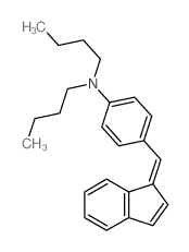 Benzenamine,N,N-dibutyl-4-(1H-inden-1-ylidenemethyl)-结构式