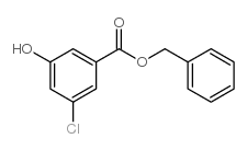 3-氯-5-羟基苯甲酸苄酯结构式