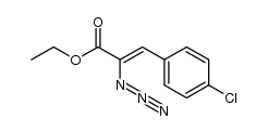 α-Azido-4-chlor-zimtsaeure-ethylester结构式