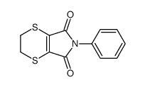 6-phenyl-2,3-dihydro-[1,4]dithiino[2,3-c]pyrrole-5,7-dione结构式
