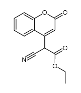 ethyl 2-cyano-2-(2-oxo-2H-chromen-4-yl)acetate结构式