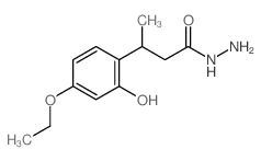 Benzenepropanoicacid, 4-ethoxy-2-hydroxy-b-methyl-, hydrazide结构式