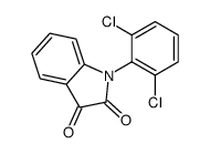 1-(2,6-二氯苯基)吲哚-2,3-二酮结构式
