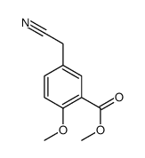 Methyl 5-(cyanomethyl)-2-methoxybenzoate结构式
