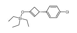1-[(3S)-3-(4-chlorophenyl)cyclobut-1-enyloxyl]-1,1-diethyl-1-silapropane结构式