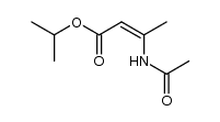 (Z)-isopropyl 3-acetamido-2-butenoate结构式