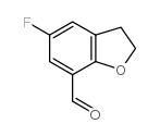 5-氟-2,3-二氢苯并呋喃-7-甲醛结构式