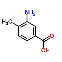 3-氨基-4-甲基苯甲酸结构式