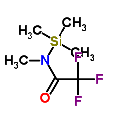 N-甲基-N-(三甲基硅烷基)三氟乙酰胺结构式