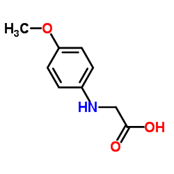 N-(4-Methoxyphenyl)glycine结构式
