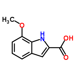 7-甲氧基吲哚-2-羧酸结构式