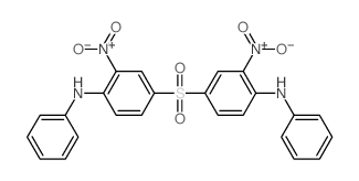 Benzenamine,4,4'-sulfonylbis[2-nitro-N-phenyl-结构式