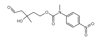 (4-nitrophenyl)methylcarbamic acid 3-hydroxy-3-methyl-5-oxopentyl ester结构式