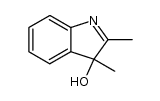 3-Hydroxy-2,3-dimethyl-3H-indole结构式