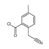 Benzoyl chloride, 2-(cyanomethyl)-5-methyl- (8CI)结构式