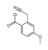 p-Anisoyl chloride, 2-(cyanomethyl)- (8CI)结构式