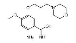 2-氨基-4-甲氧基-5-(3-吗啉丙氧基)苯甲酰胺结构式