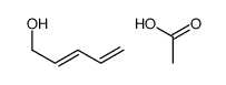 acetic acid,penta-2,4-dien-1-ol结构式