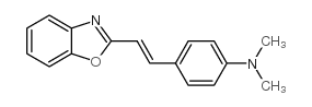 4-(2-苯并恶唑-2-基乙烯基)-N,N-二甲基苯胺结构式