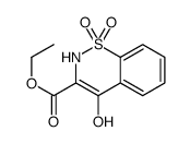 Ethyl 4-Hydroxy-2H-1,2-benzothiazine-3-carboxylate 1,1-Dioxide结构式