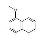 8-methoxy-3,4-dihydroisoquinoline结构式