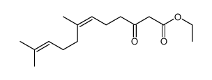 ethyl 7,11-dimethyl-3-oxododeca-6,10-dienoate结构式