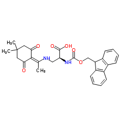 Fmoc-dap(dde)-oh结构式