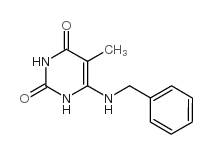 6-BENZYLAMINOTHYMINE结构式