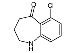 6-Chloro-1,2,3,4-tetrahydro-5H-1-benzazepin-5-one结构式