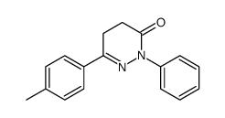 6-(4-methylphenyl)-2-phenyl-4,5-dihydropyridazin-3-one结构式